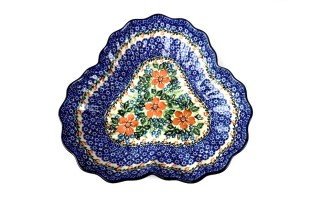 B65 Bunzlau Gewelfde Schaal Unikat U2144 Overige Schalen